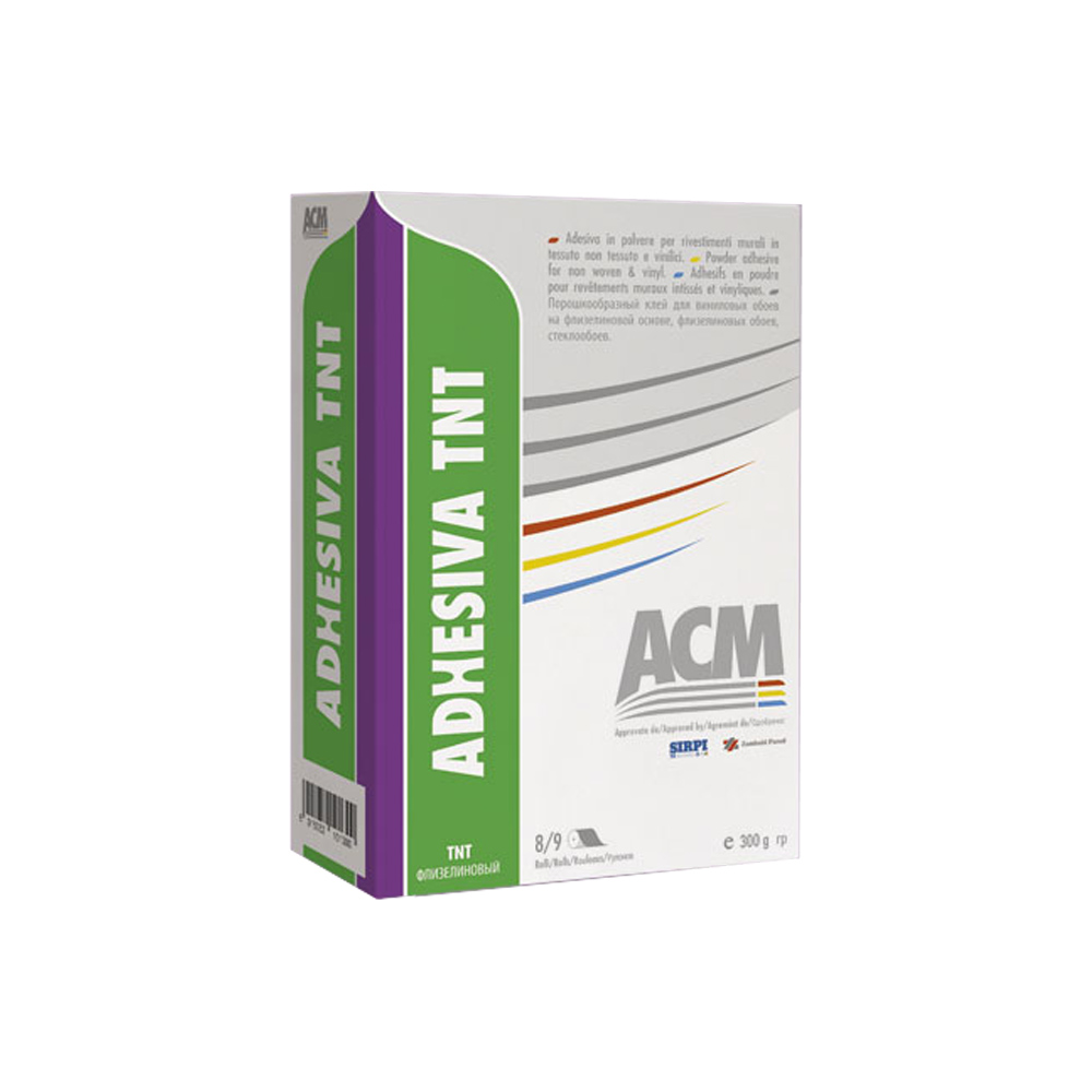 Adhesiva tnt 250 gr acm - colla in polvere per rivestimenti murali e vinilici.