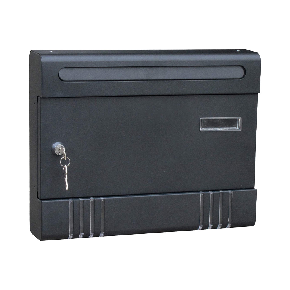 Cassetta postale slim orizzontale per condominio ferliving - grigio antracite.