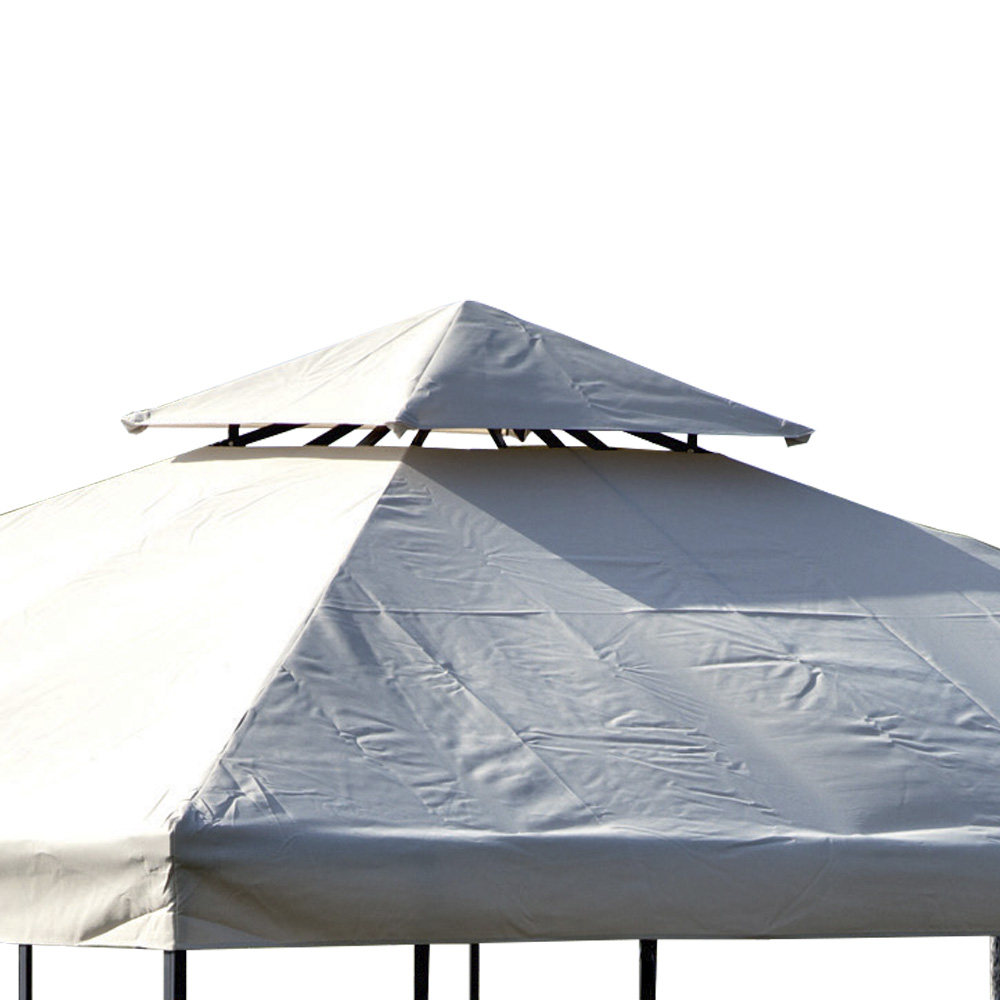 Top di Ricambio per Gazebo - Poliestere Ecrù - FERLIVING 3x3 mt