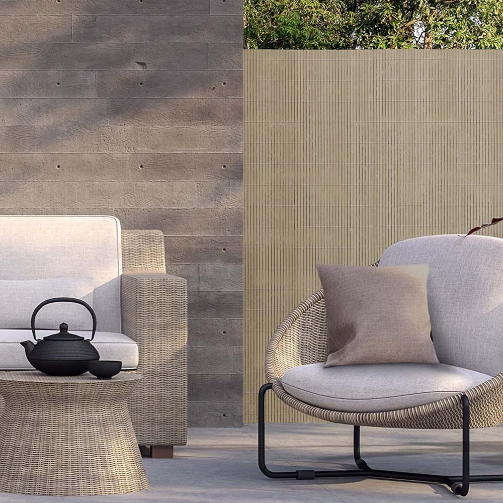 Arella Doppia Ombreggiante in PVC Bamboo 100x300 cm FERLIVING - Beige