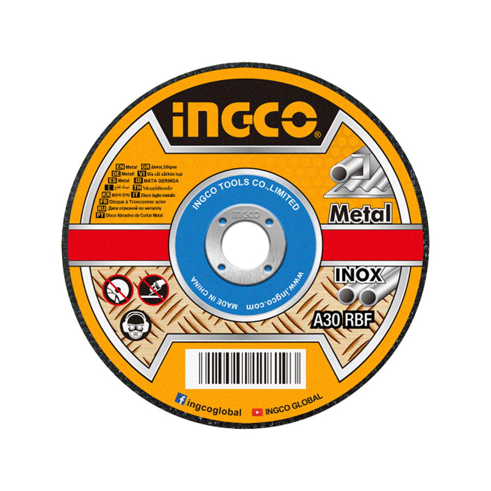 Disco da Taglio per Ferro e Inox 125x22,2 mm INGCO - Spessore 1,2 mm