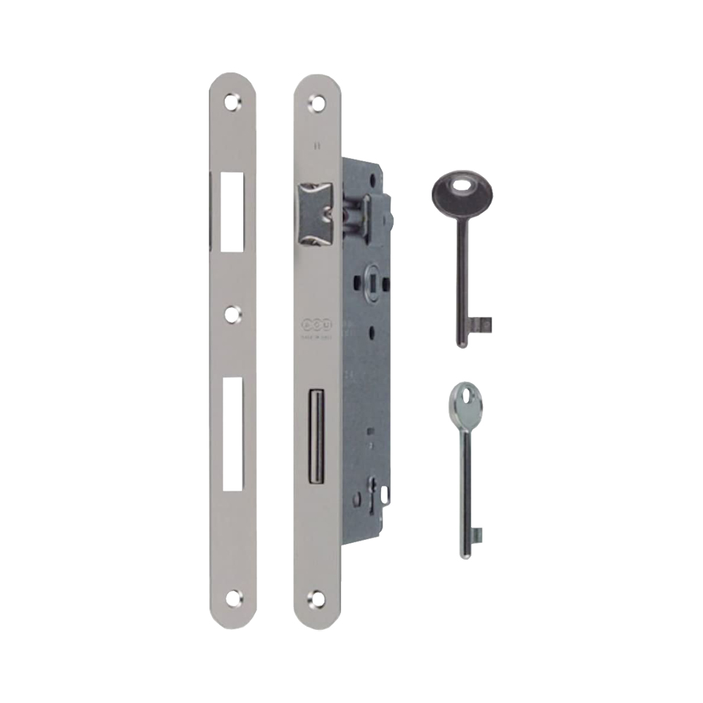 Serratura Patent Grande Cromato AGB - Foro 50 mm e Quadro 8 mm