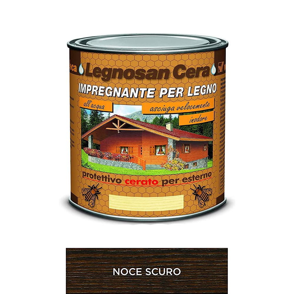 Impregnante all'Acqua Legnosan Cera 2,5 Lt VELECA - Noce Scuro