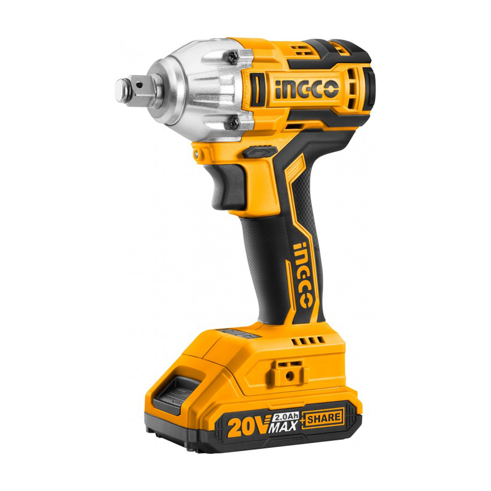 Avvitatore ad Impulsi Brushless 20V 2.0 Ah INGCO - Set 2 Batterie e Caricatore