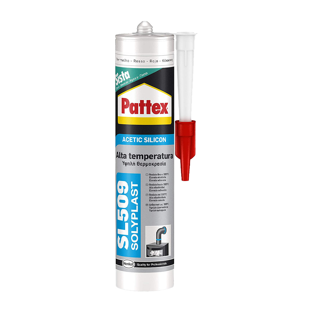 Sigillante SL509 Resistente alle Alte Temperature Rosso PATTEX 300 ml