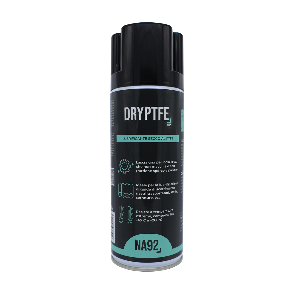 Lubrificante secco al ptfe professionale na92 dryptfe 400 ml.