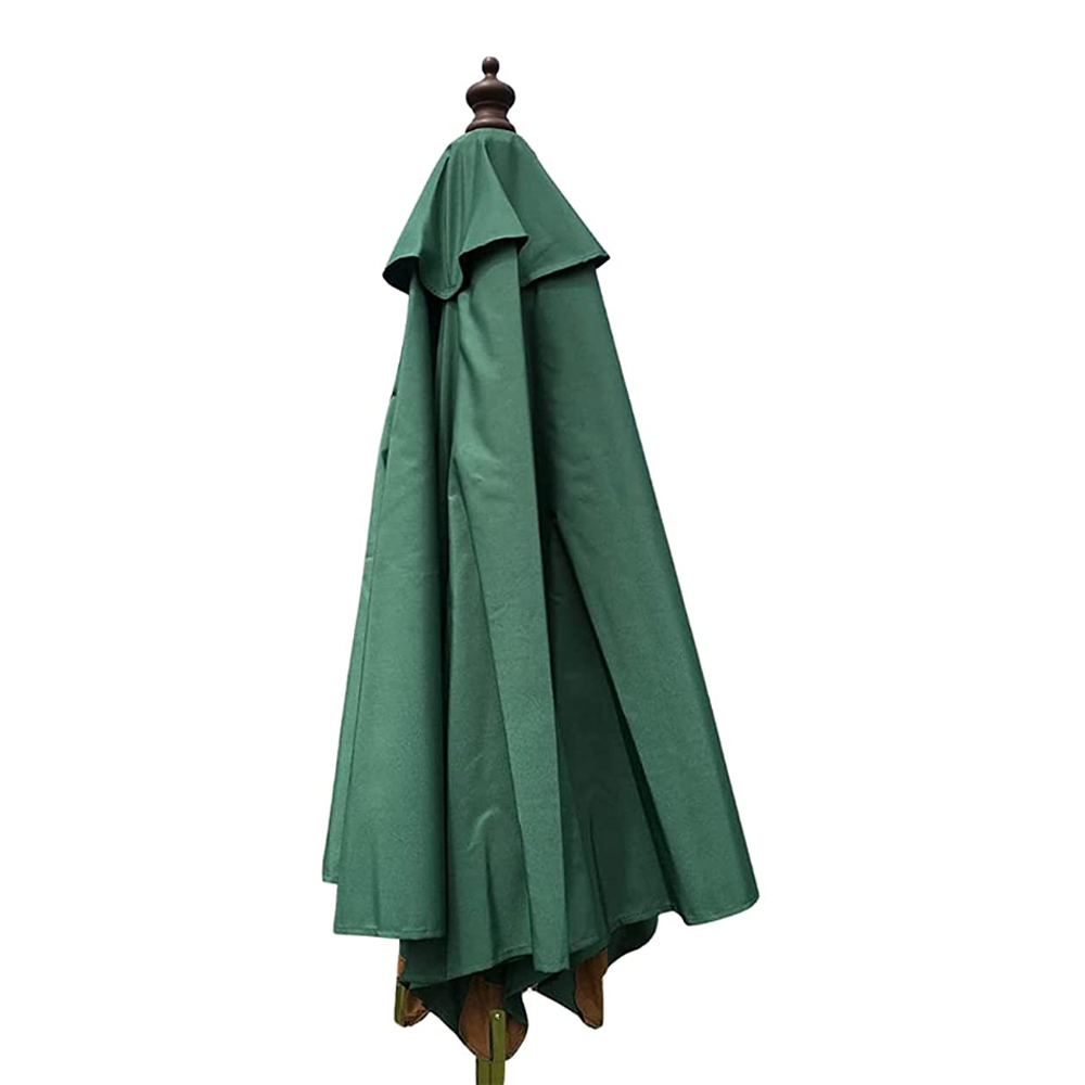 Ombrellone in Legno Tondo 250 cm a 6 Stecche - Verde