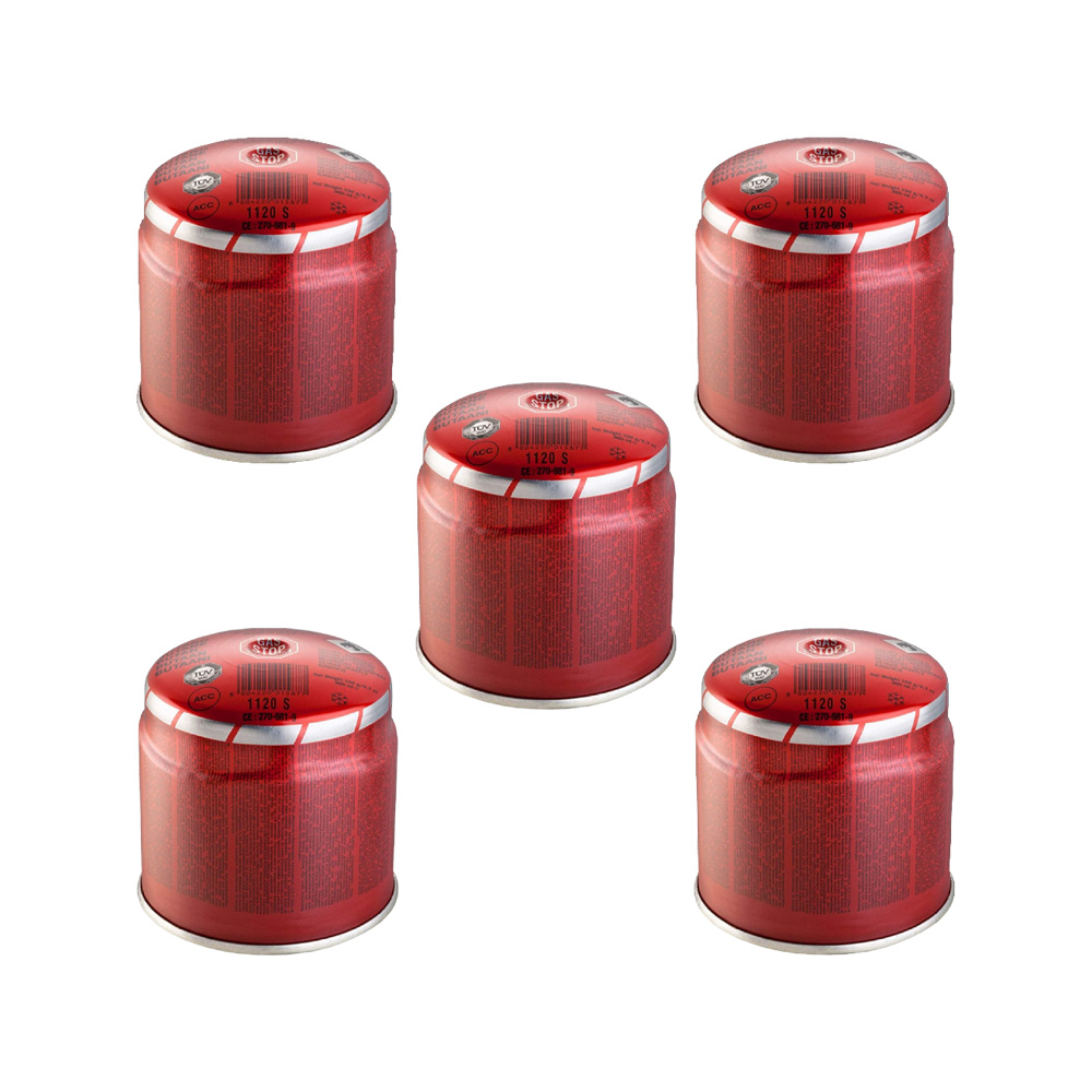 X5 cartuccia gas butano propano a forare 190 gr ferwork - normata en 417.