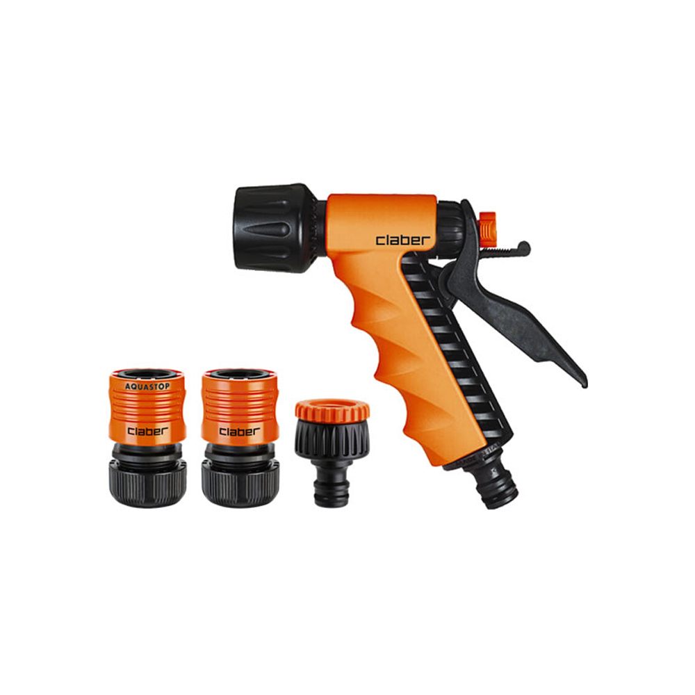 Starter Kit CLABER - Presa per Rubinetto, Lancia a Pistola, Raccordi da 1/2 2 Pz