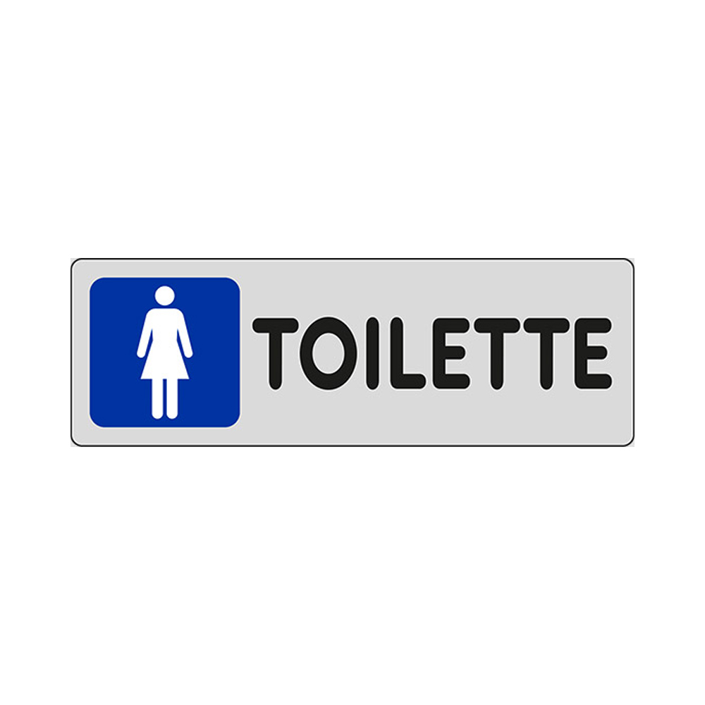Cartello in Carta Autoadesiva 15x5 cm - TOILETTE FEMMINILE