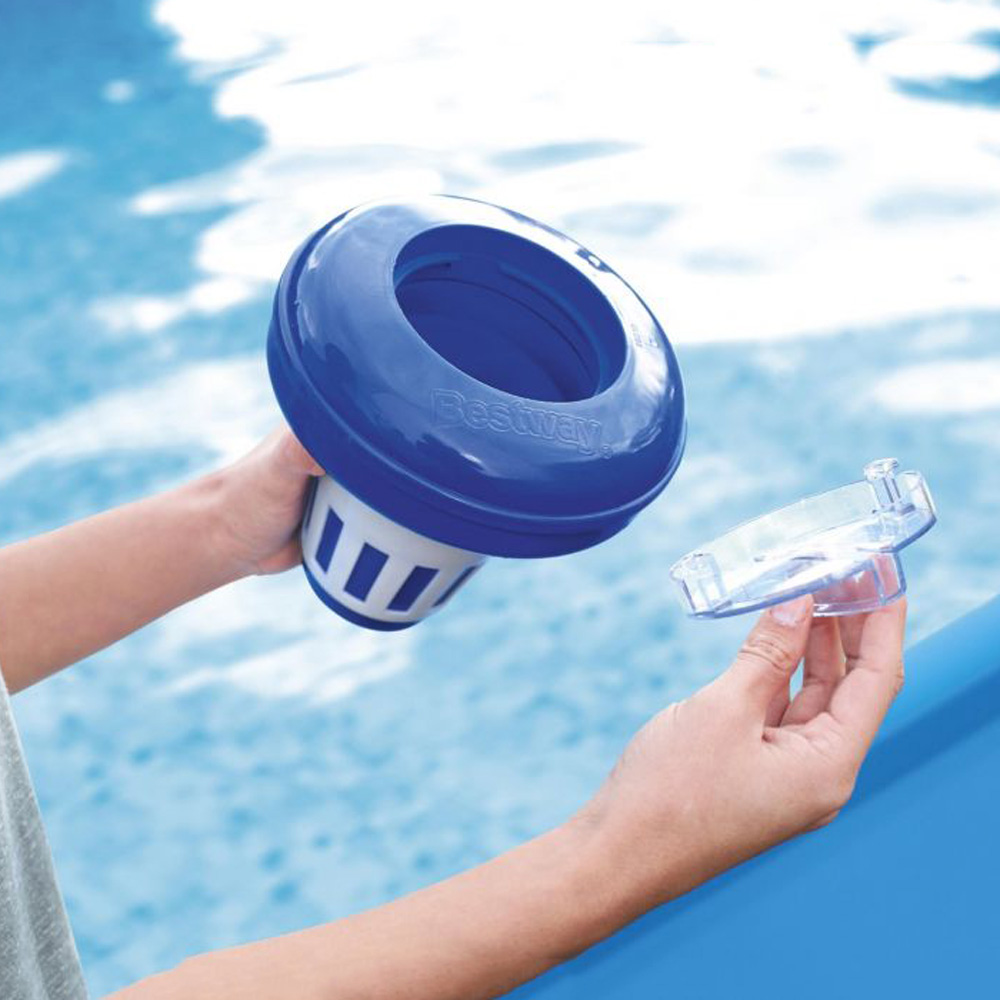 Galleggiante Chimico per Cloro Piscine 16x16x17 cm BESTWAY