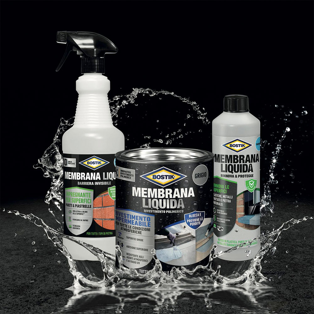 Membrana Liquida Rivestimento Polimerico 1 Kg BOSTIK - Grigio