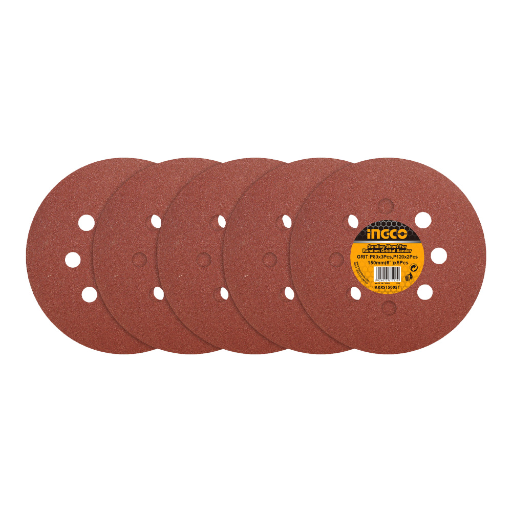 Levigatrice Rotorbitale a Batteria 20V INGCO - con 5 Dischi Abrasivi