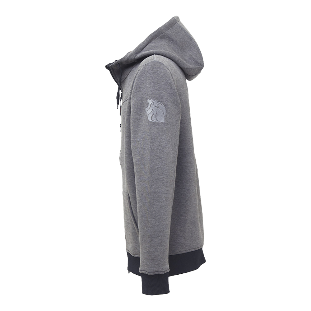 Felpa Full Zip con Cappuccio Performance Tasty Grey Meteorite U-POWER - Taglia S