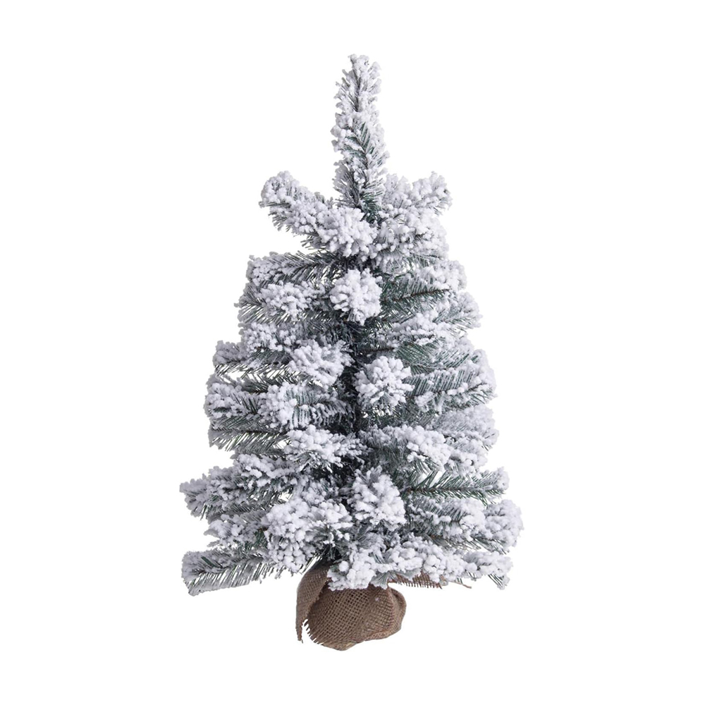 Pinetto di natale da scrivania timmy innevato 60 cm fercolor - con 67 rami.