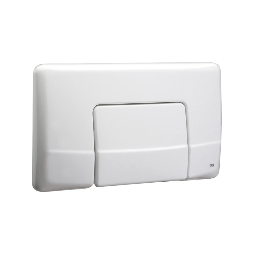 Placca scarico singolo bianco oli per cassetta diamante e giada.