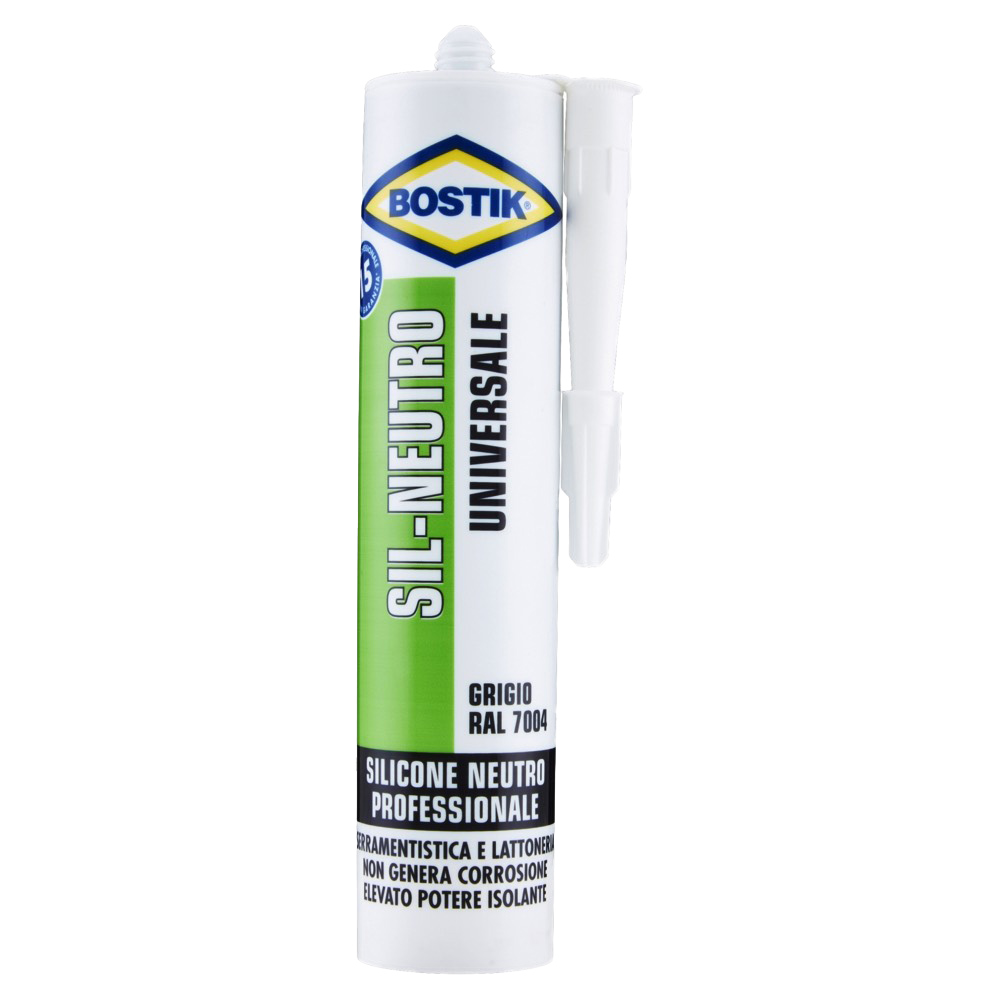 Silicone neutro grigio ral 7004 bostik 300 ml - eliminato nuovo codice d2665.