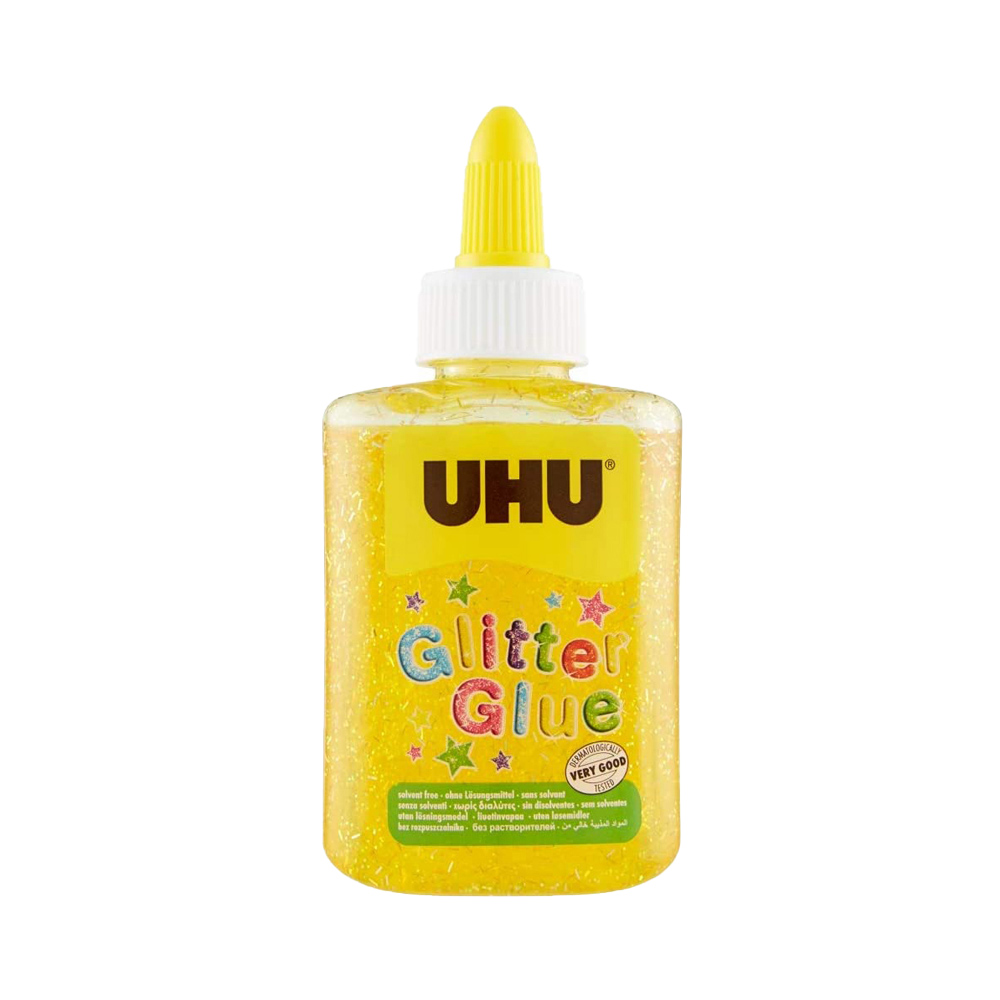Colla Gialla per Decorazioni Glitter Glue UHU 88,5 ml