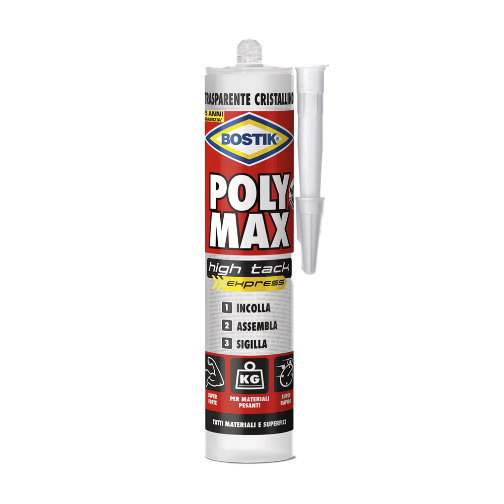Poly max cristal high tack express trasparente 300 gr.