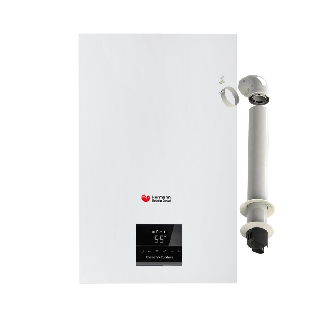 Caldaia a condensazione saunier duval thematek 24kw kit scarico fumi omaggio.