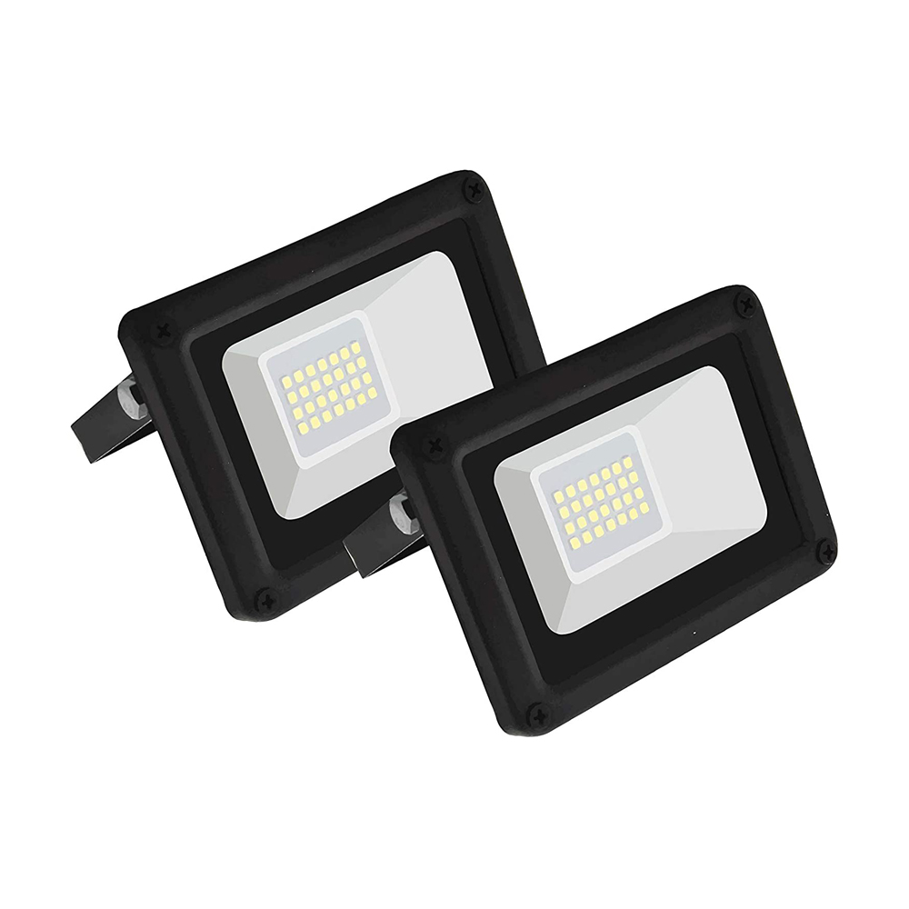 Faretto LED 10W PEGASO 2 pz - Luce Naturale 4000K - 20.000 Ore di Lavoro - IP65