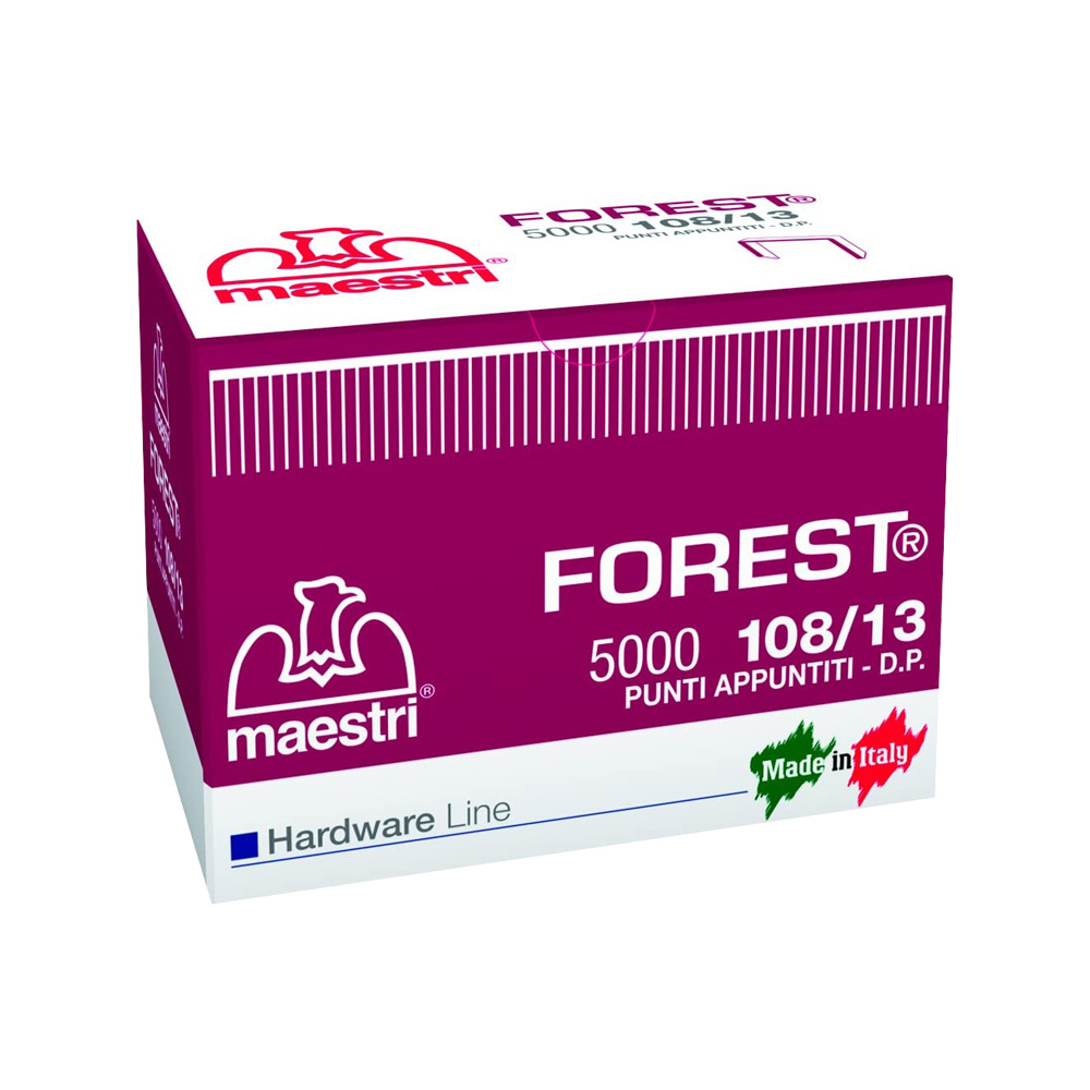 Punti Metallici 108/13 FOREST - Confezione 5000 Pezzi