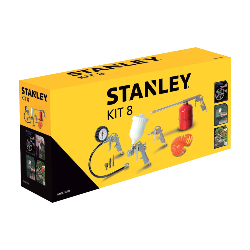 Kit Completo per Aria Compressa STANLEY - 8 Pezzi