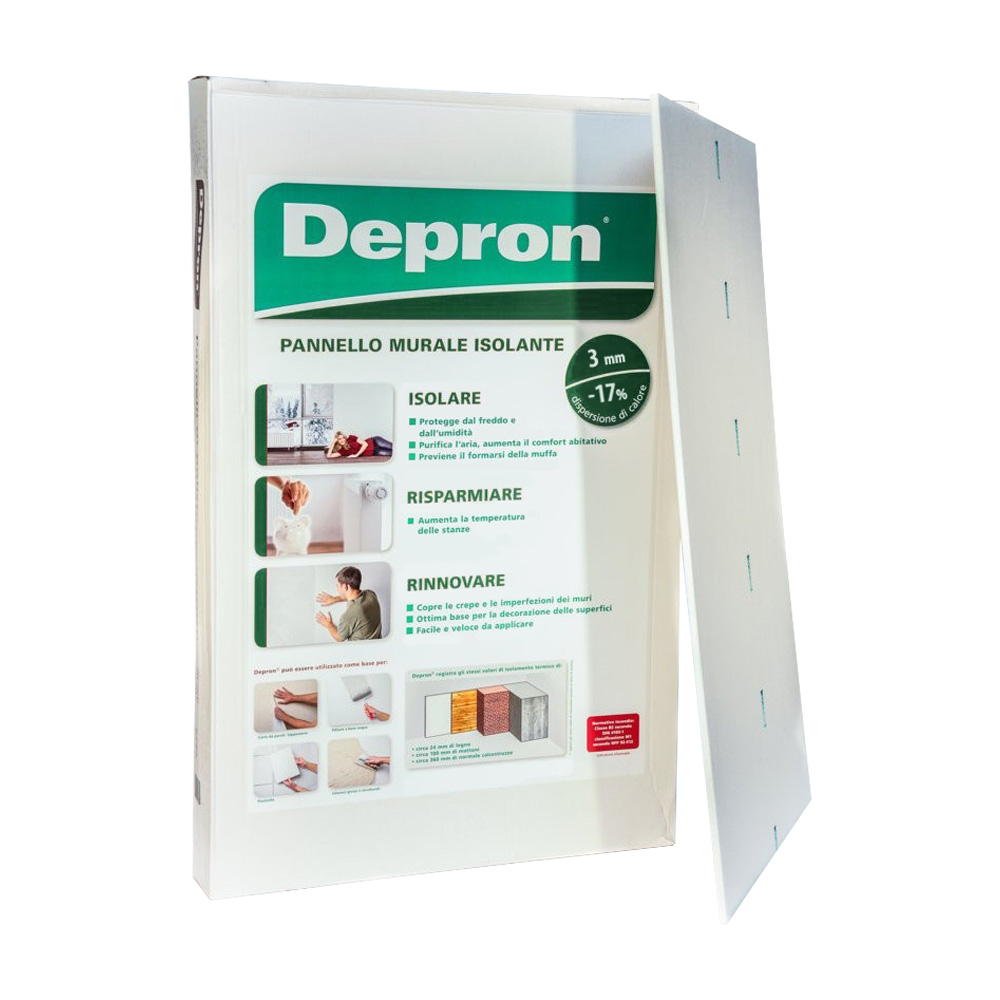 X20 pannelli isolanti per interni 80x125 cm / 20 mq depron - spessore 3 mm.