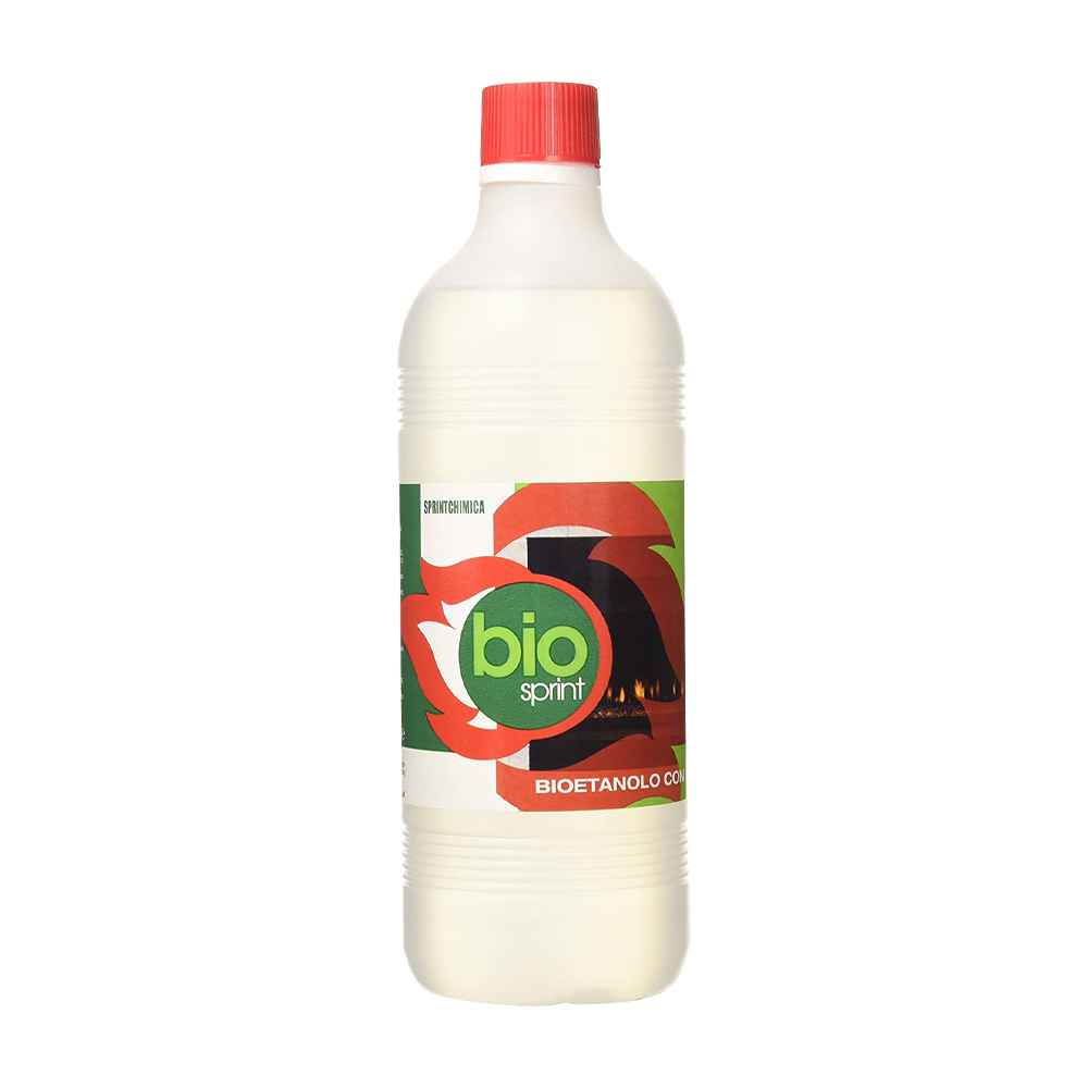 Bioetanolo per stufe e camini biosprint - bottiglia da 1 lt.