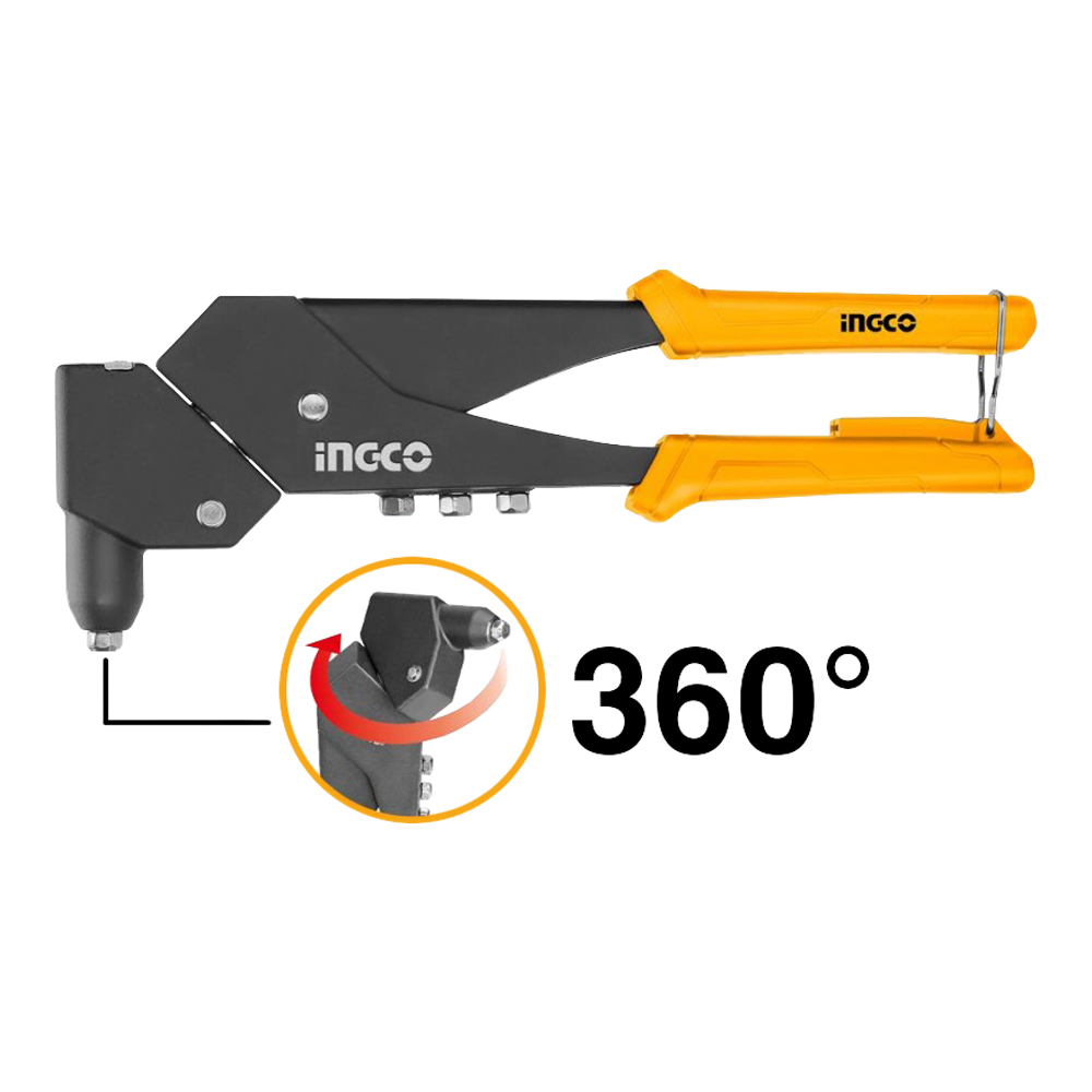 Rivettatrice 360 Gradi INGCO - per Rivetti 2.4 - 3.2 - 4 - 4.8 mm