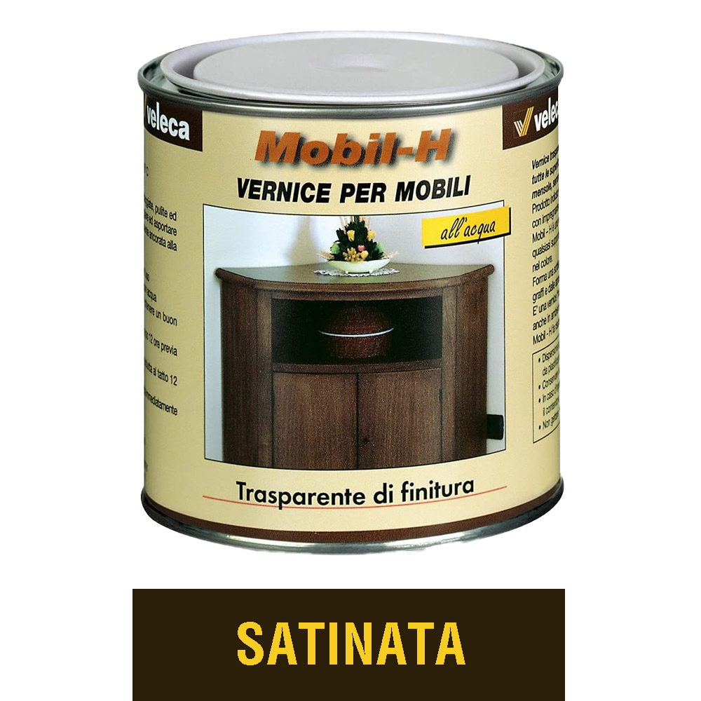 Vernice All'Acqua Mobil-H Satinata VELECA 750 ml