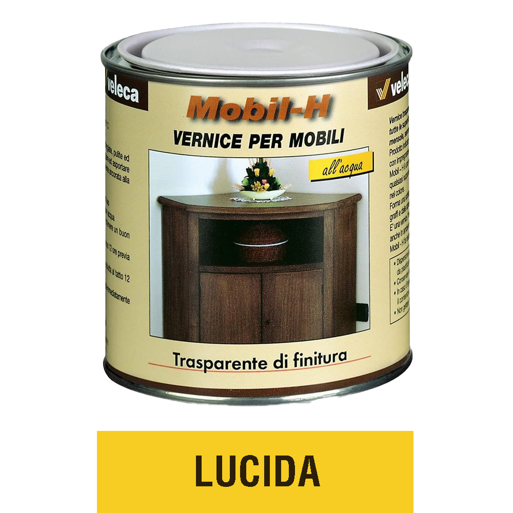 Vernice All'Acqua Mobil-H Lucida VELECA 750 ml