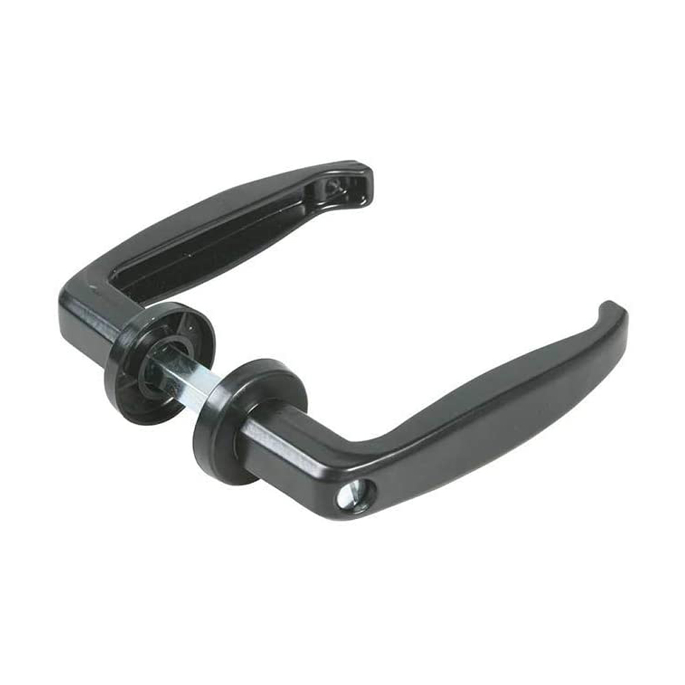 Maniglia nera con vite in testa per ante 35/45 mm ferliving - quadro 8 mm.
