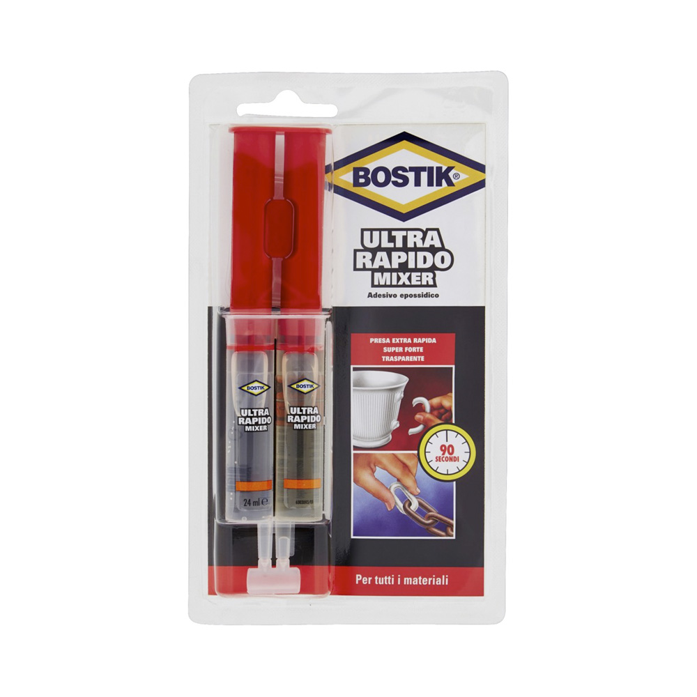 Adesivo Epossidico Universale Ultra Rapido Mixer BOSTIK 24 ml