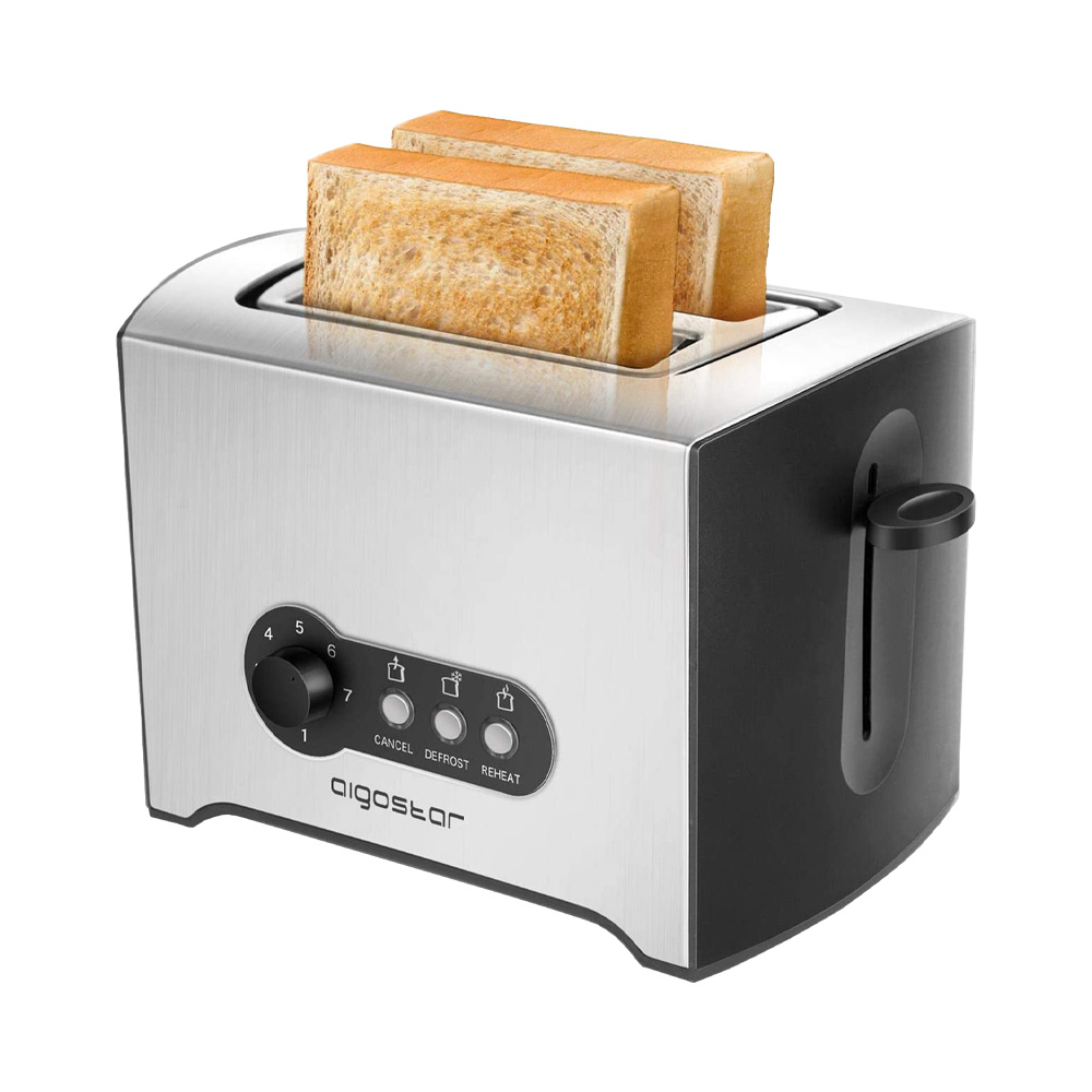 Tostapane 2 Fette Mini Sunshine 900W AIGOSTAR - 7 Impostazioni di Tostatura