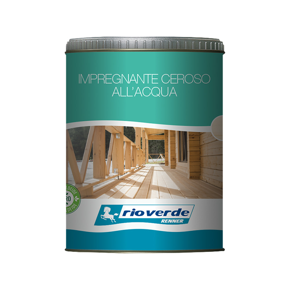 Impregnante ceroso ad acqua rc 1230 750 ml rioverde - noce chiaro .