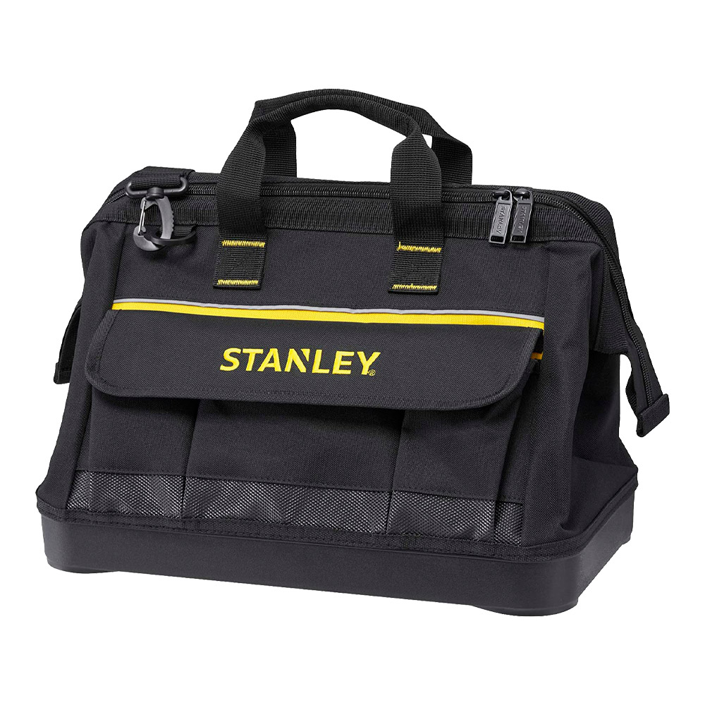 Borsa portautensili in tessuto 40 cm stanley - base in plastica rinforzata.