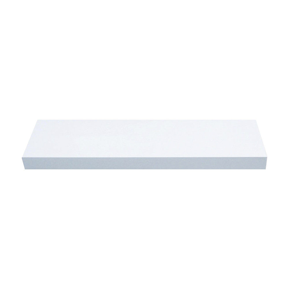 Mensola Squadrata in Legno FERLIVING - Bianco 100x50x1,8 cm