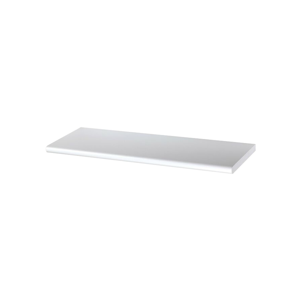 Mensola in Legno con Bordo Stondato FERLIVING - Bianco 60x20x1,8 cm