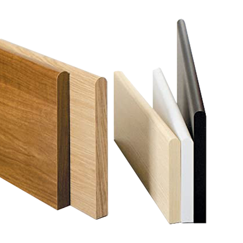 Mensola in Legno con Bordo Stondato FERLIVING - Bianco 60x20x1,8 cm