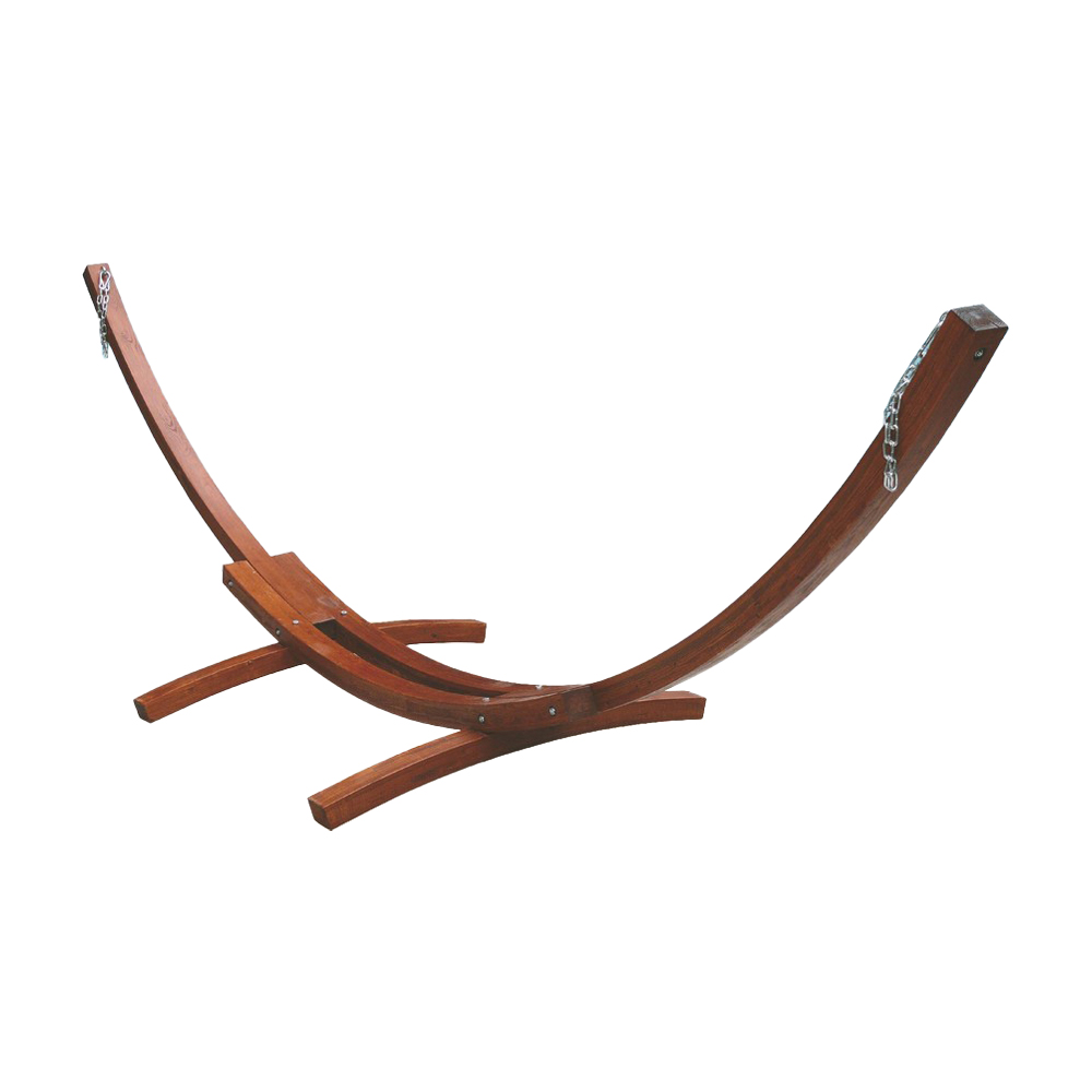 Telaio in legno per amache doppie marrone ferliving - cm 410x120x130.
