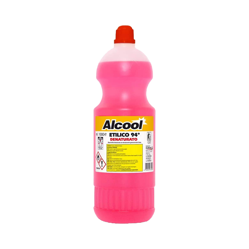 Alcool etilico denaturato 94 gradi certificato 1 lt.