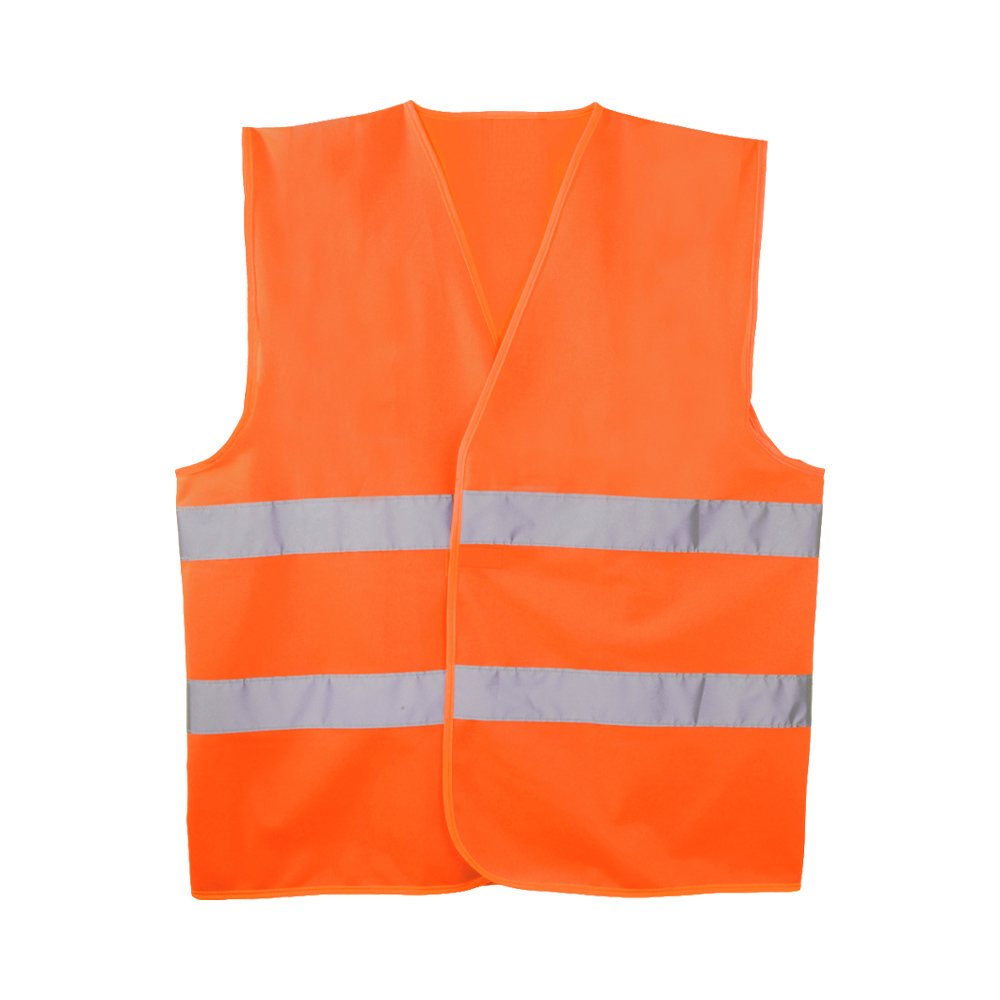 Gilet ad Alta Visibilità Arancione Omologato FERWORK - Taglia Unica
