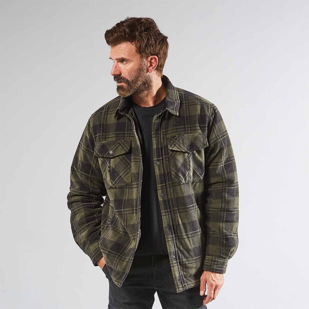 Camicione in Pile Exciting Willow Dark Green U-POWER - Taglia XXL