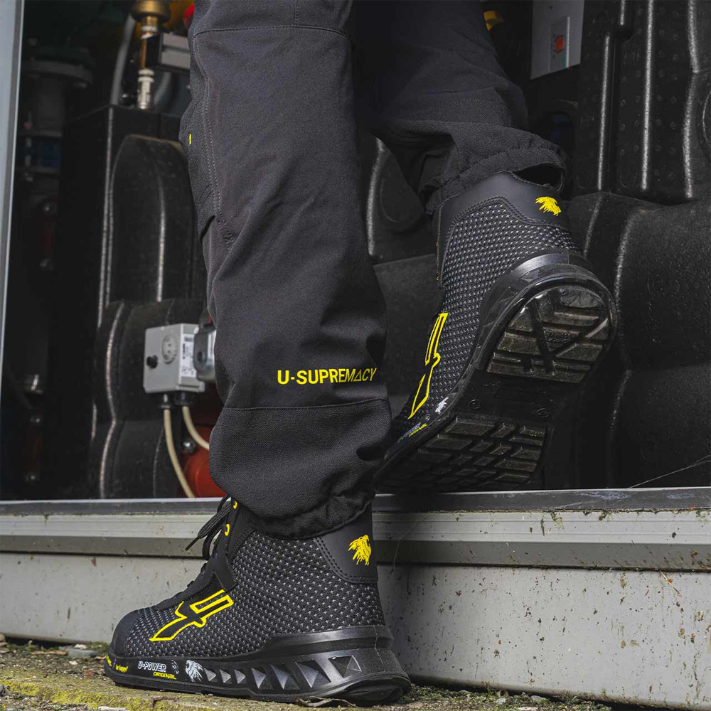 Pantaloni da Lavoro U-Supremacy Horizon Black Carbon U-POWER - Taglia XL