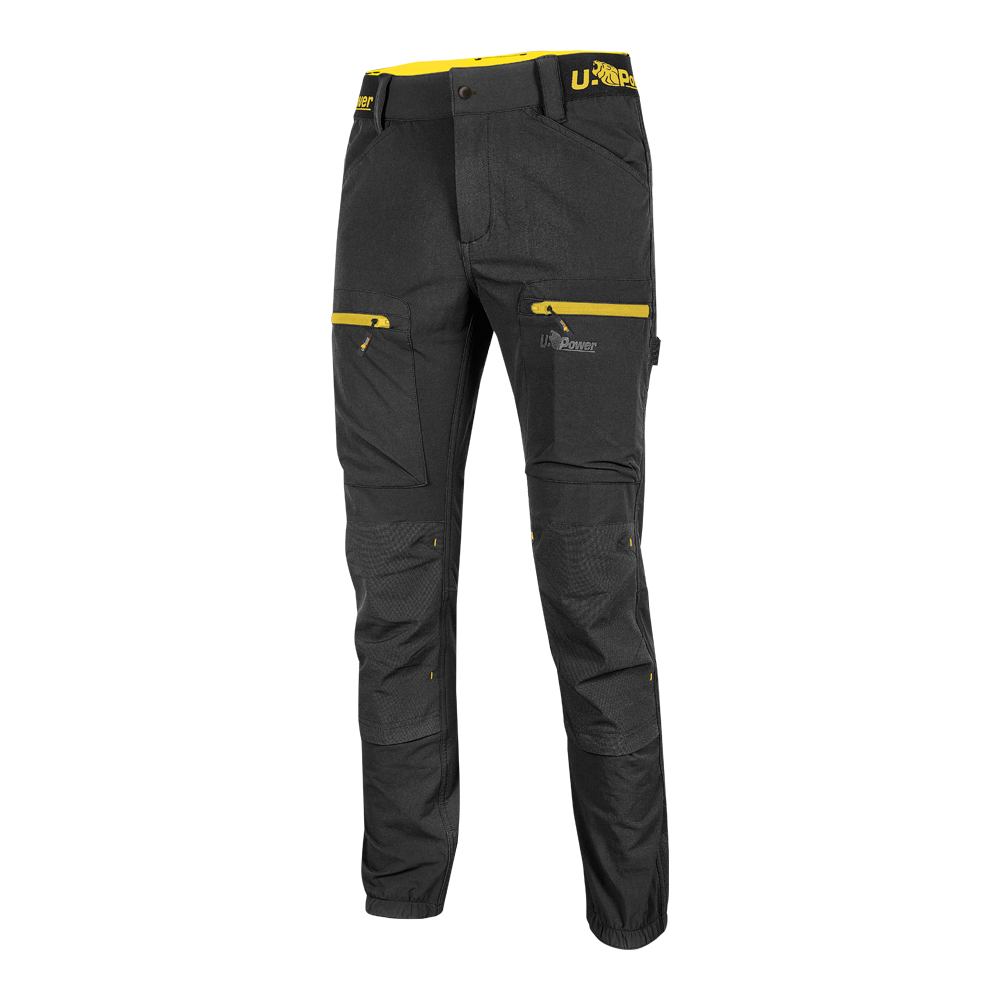 Pantaloni da lavoro u-supremacy horizon black carbon u-power - taglia xl.