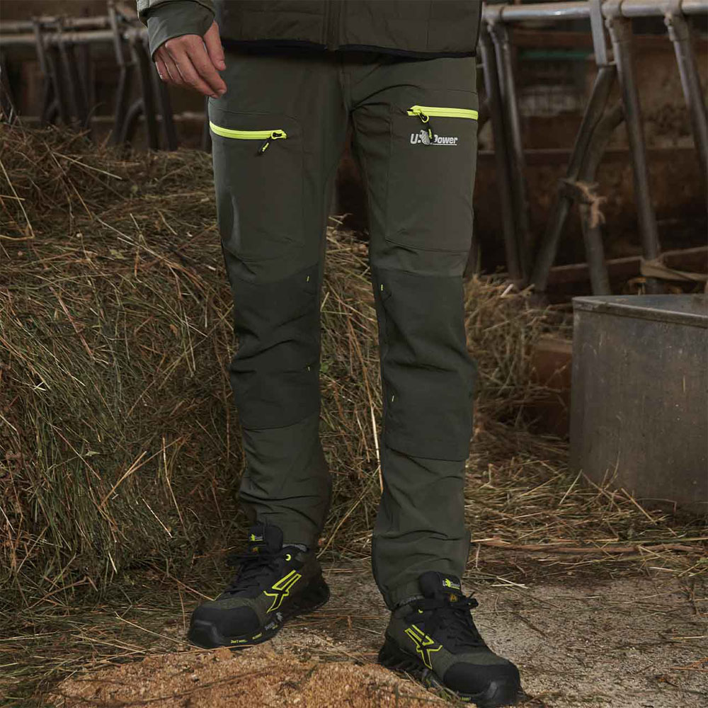 Pantaloni da Lavoro U-Supremacy Horizon Dark Green U-POWER - Taglia L