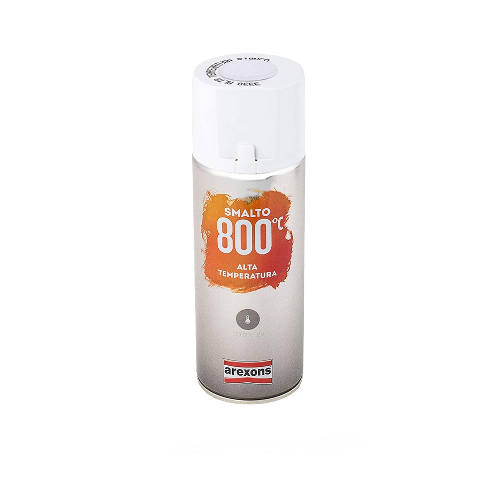 Smalto Acrilico Spray Alta Temperatura 400 ml AREXONS - Bianco