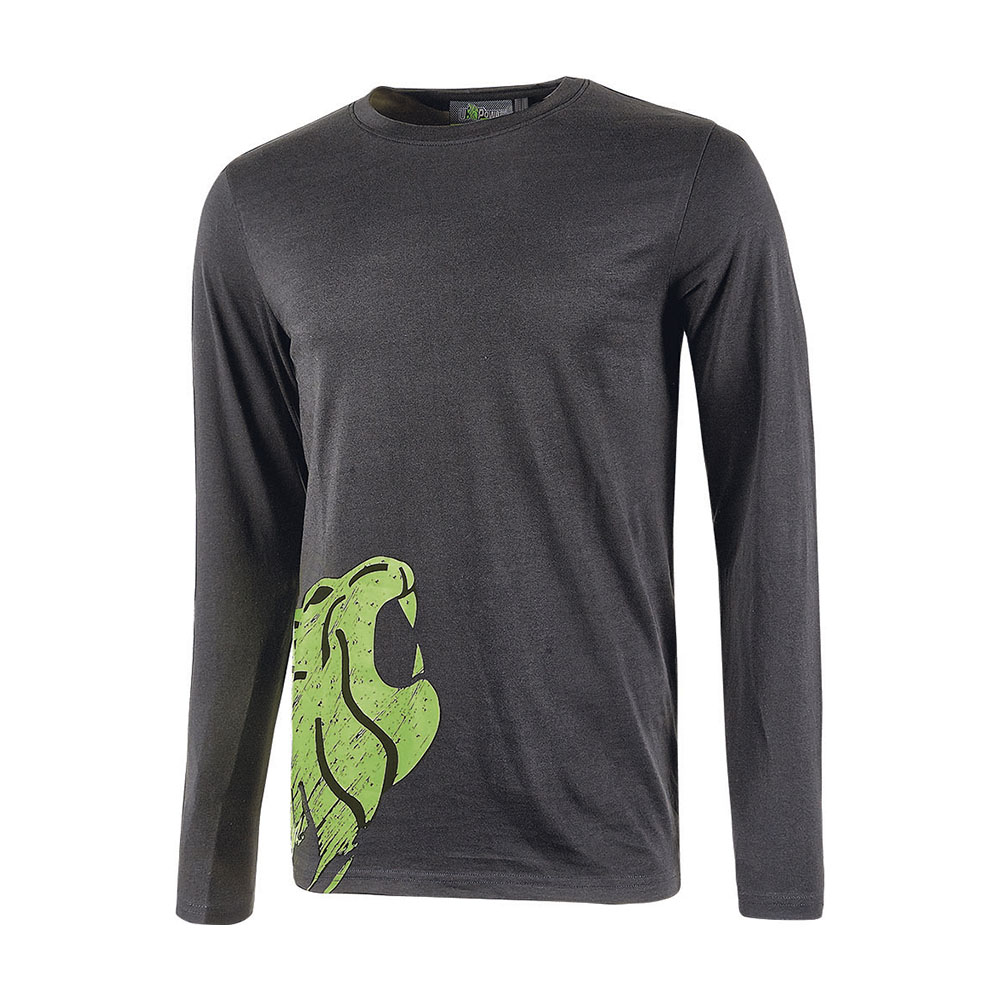 T-shirt maniche lunghe future alien asphalt grey u-power - taglia xxl.