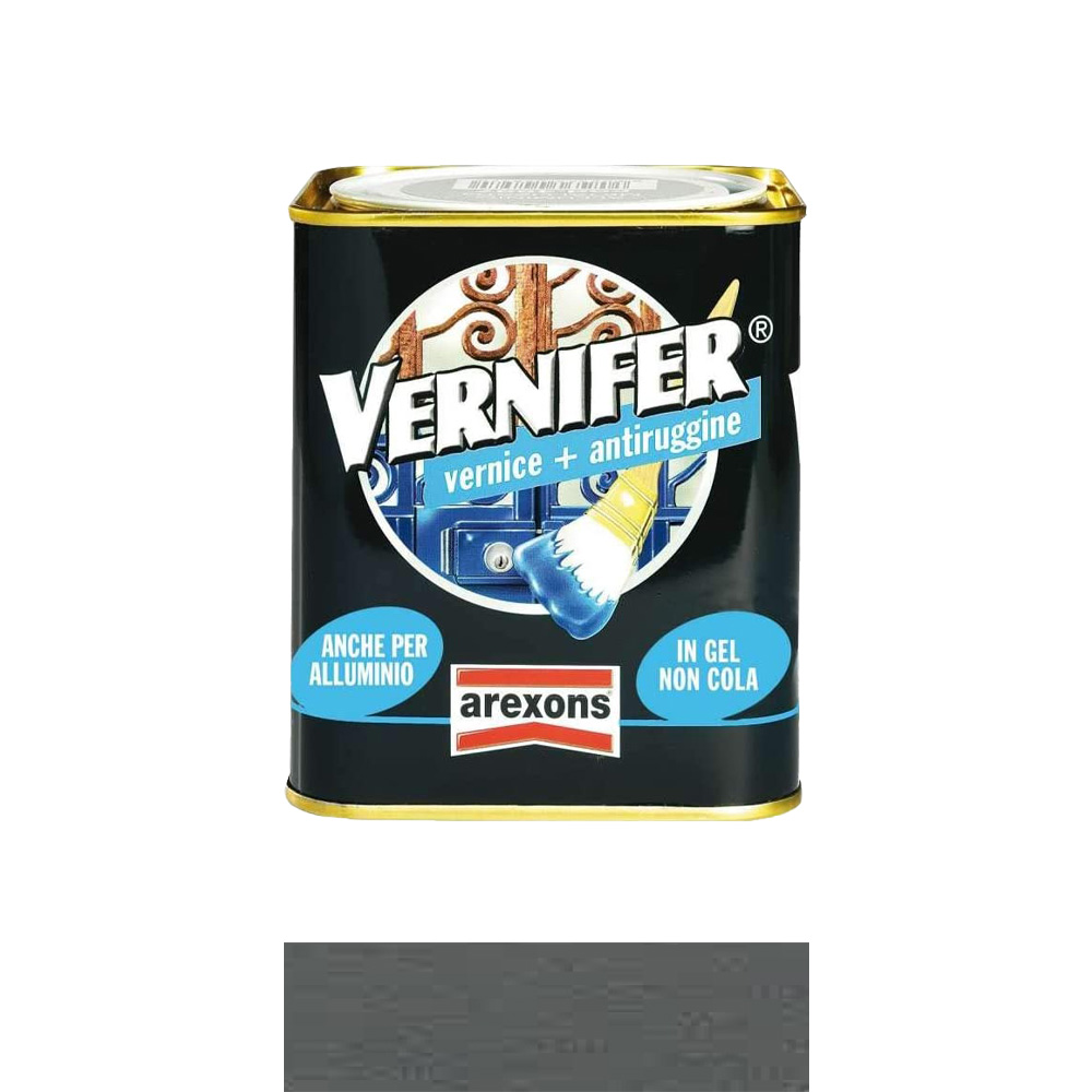 Smalto Antiruggine Vernifer in Gel 750 ml AREXONS - Grigio Peltro Antichizzato